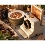 KLON Latte Art Camera 4 Kart Coffee Art Kahve Süsleme Aparatı Kahve Köşesi | Üst düzey sunum şansı, latte, sütlaç, Salep, Pastalarda kullanılabilir.