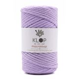 KLOP 3mm Tek Büküm Taranan Makrome Örgü İpi Runner Bardak Altlığı ve Takı İpi 85m 200g Lila