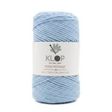 KLOP Koton Pamuk Makrome İpi 145 m 200 Gram 2mm Premium Zincir Çanta Supla İpi Bebe Mavisi