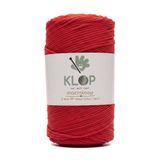 KLOP Polyester Makrome İp 2 mm 200 Gramı 2 mm - 230 M Supla İp Ve Çanta İpliği Kırmızı