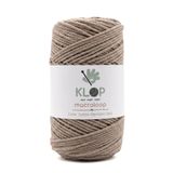 KLOP Premium Cotton Koton Pamuk Makrome İpi 2mm 145 Metre 200 Gram Çanta Supla İpi Vizon