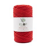 KLOP Premium Cotton Makrome Çanta İpi 2mm 145 m 200 Gram Koton Pamuk Supla İpi Kırmızı