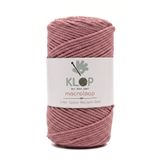 KLOP Premium Koton Pamuk Makrome İpi 2mm 145 m 200 gr Çanta ve Supla İpi Gül Kurusu