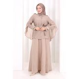 Kloş Etek Tunik Takım 8028 Vizon