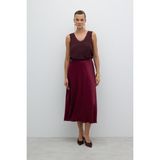 Kloş Midi Boy Etek Bordo K2615052_008 - 40