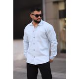 Klothy Erkek Kışlık Regular Fit Dokulu Pamuklu Gömlek