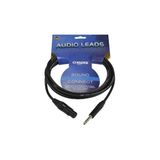 Klotz M1FS1B0300 mikrofon kablosu 3 kutuplu XLR soket, 3 kutuplu jak üzerinde, 3 m