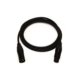 Klotz & Neutrik Tam Bakır Xlr Erkek - Xlr Dişi Black Mikrofon Kablosu Siyah - 3 Metre