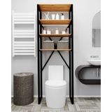 Klozet Üstü Düzenleyici Raf Banyo Düzenleyici Atlantik Çam