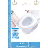 #Klozetpoşeti Hijyenik Tek Kullanımlık Seyahat Tipi Koruyucu Pratik Steril Klozet Kapağı Poşeti 50 Adet