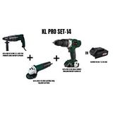 KLPRO Klpro Set-14 (850 W 26 Mm 3.2 J Sds Plus Pnömatik Kirici Matkap+850 W 115 Mm Elektrikli Avuç Taşlama+ Şarjli Darbeli Matkap)