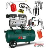 Klpro Sessiz Hava Kompresörü KLK25S 1 Hp 24 Lt 8 Bar Hediyeli Set