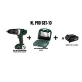 Klpro Set-10 (Şarjlı Darbeli Vidalama/Matkap+31 Parça Bits Uç Seti+44 Parça Matkap Uç Seti)