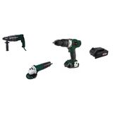 KLPro Set-14 (850 W 26 MM 3.2 J SDS PLUS PNÖMATİK KIRICI MATKAP+850 W 115 MM ELEKTRİKLİ AVUÇ TAŞLAMA+ ŞARJLI DARBELİ MATKAP)