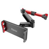 Klsniur Araba Baş Dayanağı Montajı, Tablet Koltuk Dayanağı Tutucu, Araba Arka Koltuk Montaj Tutucu Evrensel 360° Dönen Ayarlanabilir 6"-10,5" Tablet iPad Air iPad Mini, Samsung Galaxy, Cep Telefonları için 4,5"-8" (Kırmızı)