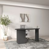 Klubeconcept Bohem %100 Mdf Oval Tasarım Ofis ve Çalışma Masası 120 cm - Gri