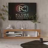 Klubeconcept Lunar Bohem Nişli Tv Ünitesi 160×35×35 cm Kahverengi %100 Mdf Luna Arc Kahverengi Nişli Modern Tv Ünitesi Bohem Stil 160 cm Dekoratif Raf