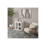 Klubeconcept Modern Tarz Beyaz Nişli Sehpa Küçük Alanlar İçin Şık Raf Ünitesi