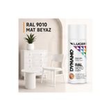 Kluger DYNAMO MAT BEYAZ RAL 9010 SPREY BOYA & AHŞAP BOYASI & METAL BOYASI & PLASTİK BOYASI & RÖTUŞ BOYASI