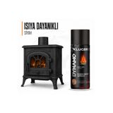 Kluger DYNAMO YÜKSEK ISIYA DAYANIKLI SPREY BOYA SİYAH 700° - SOBA BOYASI-EGZOZ BOYASI-RADYATÖR BOYASI-MANGAL BOYASI