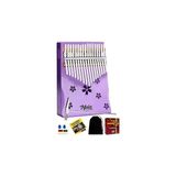 KLX-870 Mor Rek Yüksek Kaliteli Ahşap Kalimba 17 Tuşlu Full Set - Adaçayı Yeşili