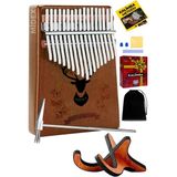 KLX-880-PAK Hakiki Ağaç Kalimba 17 Tuşlu Full Set