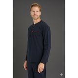 KLY %100 Pamuk Yeni Sezon Bisiklet Yaka Erkek Büyük Beden Pijama Takımı