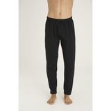 Kly 120 Erkek Pamuklu Penye Esnek Çok Rahat Kalıp Bel Ayarlanabilir Eşofman/Pantolon/Pijama Altı - Siyah - 2XL