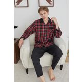 Kly 4017 Erkek Apaj Yaka Pijama Takım