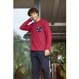 Kly 6030 Erkek Örgü Cepli Uzun Kol Pijama Takım