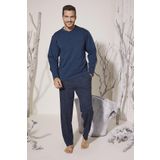 KLY 8027 Erkek Midi Yaka Pijama Takım