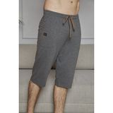 Kly Erkek Ince Tek Alt Çok Rahat Pamuk Kapri Pijama - 5XL - Antrasit