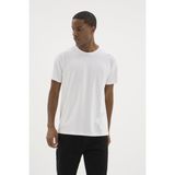 Kly Erkek Kısa Kol Bisiklet Yaka Basic Modal Beyaz T-Shirt C1T2N5 - XL