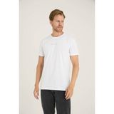 Kly Erkek O Yaka T-Shirt Şık Tasarım - Beyaz - 2XL
