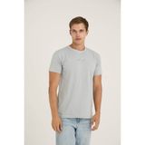 Kly Erkek O Yaka T-Shirt Şık Tasarım - Gri