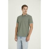 KLY Erkek Polo Yaka T-Shirt Modern Tasarım Düğmeli Yaka %80 Pamuk