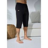 Kly Erkek Siyah Ince Tek Alt Çok Rahat Pamuk Kapri Pijama - 8XL