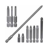 Klytek 11'li Bits Uç Seti Vidalama Uçları Düz Yıldız Torx