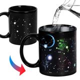 Kmiles Isı Değişen Takımyıldızı Kupa Renk Değişen Kupa Sihirli Kahve Kupası Çay Bardağı 340 ml - Noel için Yenilik Komik Hediyeler