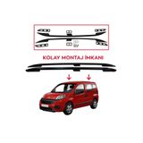 Kml34tuning55 Fiat Fiorino 2007-2025 Tavan Çıtası Araca Özel Siyah Renk Alüminyum
