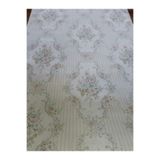 KMS HOME Damask Pembe Çiçek Desenli Hava Alabilen Hafif Kabartmalı Silinebilir Duvar Kağıdı 5 M²