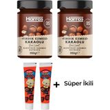 Kms Home Harras Glutensiz Kakaolu Fındık Ezmesi 350 gr x 2 Adet + Koska Tahin Pekmez Tüp 40 gr x 2 Adet - 700 gr