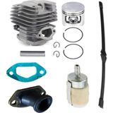 Kmtmak 4500/5200 Motorlu Testere Silindir Piston Benzin Hortumu Filtresi Manifold Set