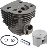 Kmtmak Husqvarna 55 Motorlu Testere Silindir Piston Set- Nikasil Kaplama 46MM(ALP Pistonlu) Kesim Motoru Gömlek Piston