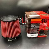 K&N Performans Artirici Acik Hava Filtresi 7.6Cm Kirmizi Renk - Yuksek Performans