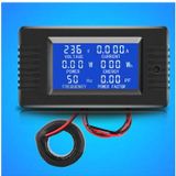 KNACRO AC Akım Voltaj Amperajı Güç Paneli Metre LCD Dijital Ekran Ampermetre Voltmetre Multimetre Akım Transformatörü CT AC 80-260V 100A