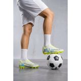 KNB805 Desenli Çivili Krampon – Bağcıklı Futbol ve Saha Ayakkabısı - Neon Yeşili