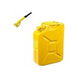 Knc 10 Litre Sarı Metal Benzin Bidonu Hortum Dahil