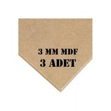 Knc Dizayn 3Mm 35X50 Cm Ham Mdf, Mdf Levha, Duralit, Resim Altlığı - 3 Adet Set