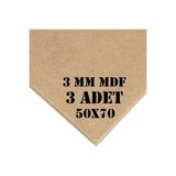 KNC Dizayn 3mm 50x70 Cm 3 Adet Ham Mdf, Mdf Levha, Duralit, Resim Altlığı